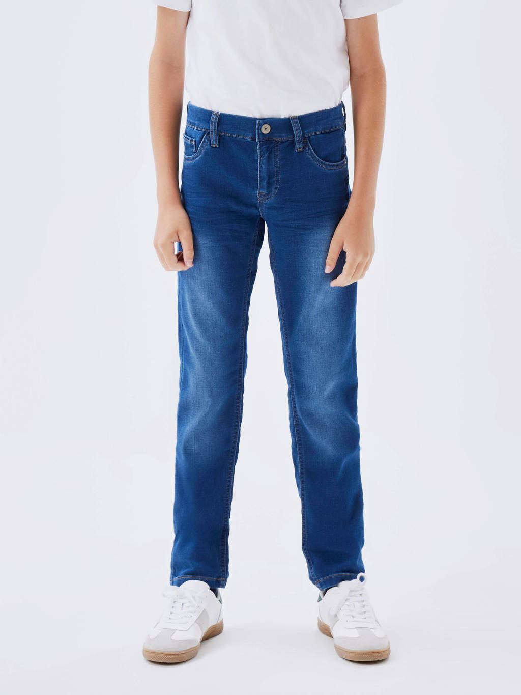 NAME IT slim fit jeans NKMTHEO medium blue denim