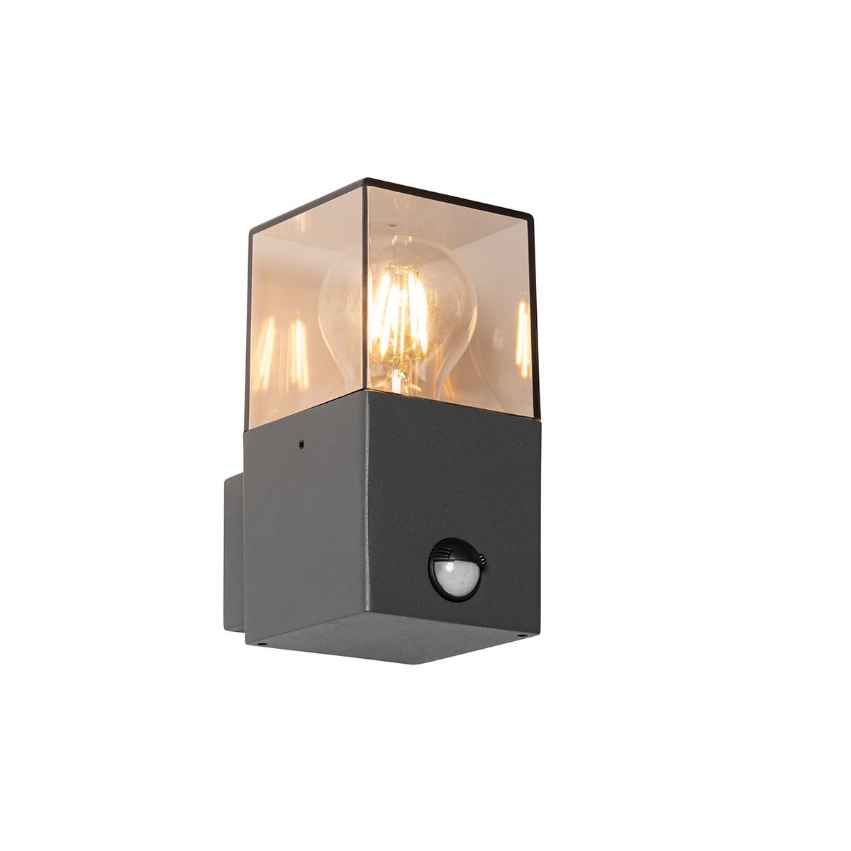 Buiten wandlamp donkergrijs met bewegingsmelder IP44 - Denmark