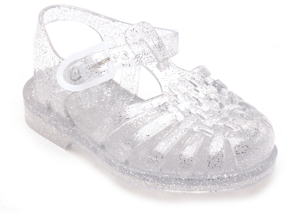 Meduse mules et sabots enfant sun argent