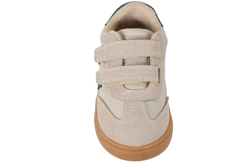 SKILLS SKO I BEIGE TEKSTIL OG PU