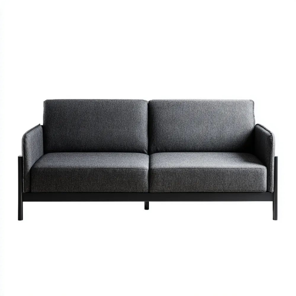 2-Sitzer-Sofa Stoff 180x80x75 cm – Dunkelgrau – Moderner Stil