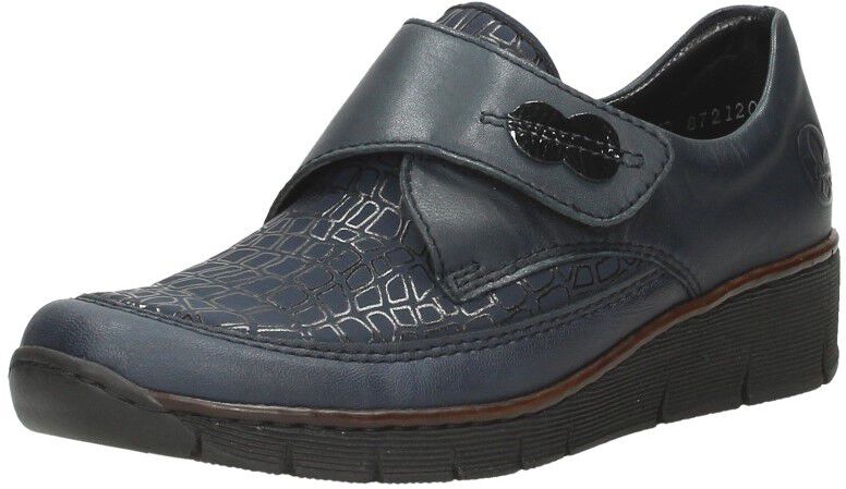 Rieker Dames klittenbandschoenen blauw