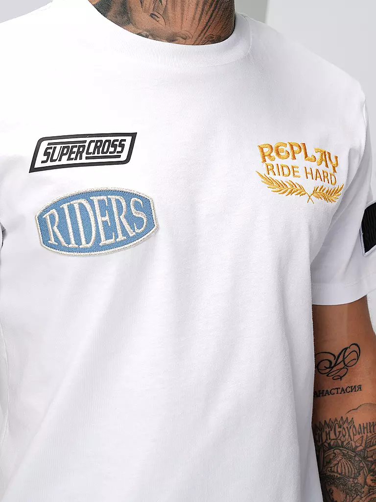 REPLAY T-Shirt  weiss