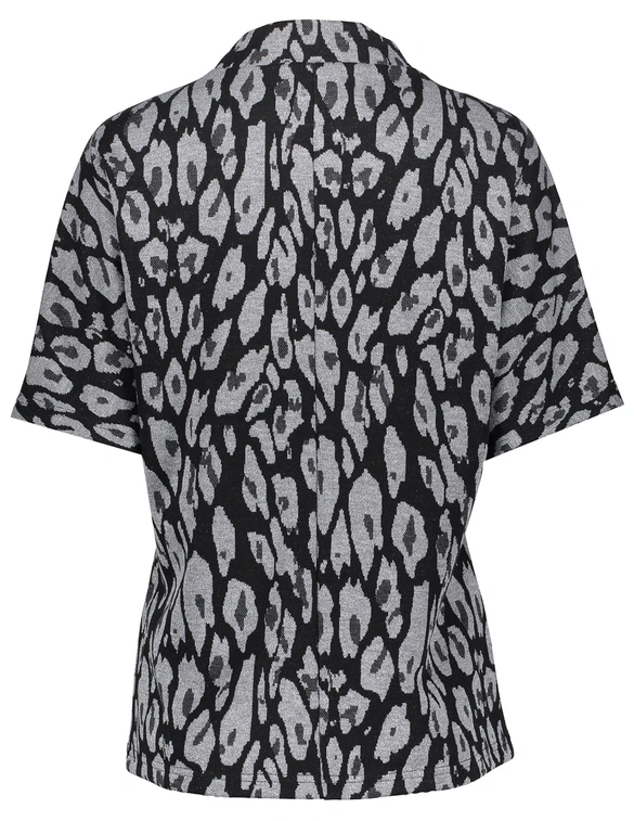 Geisha Shirt lurex panterprint 42667-20