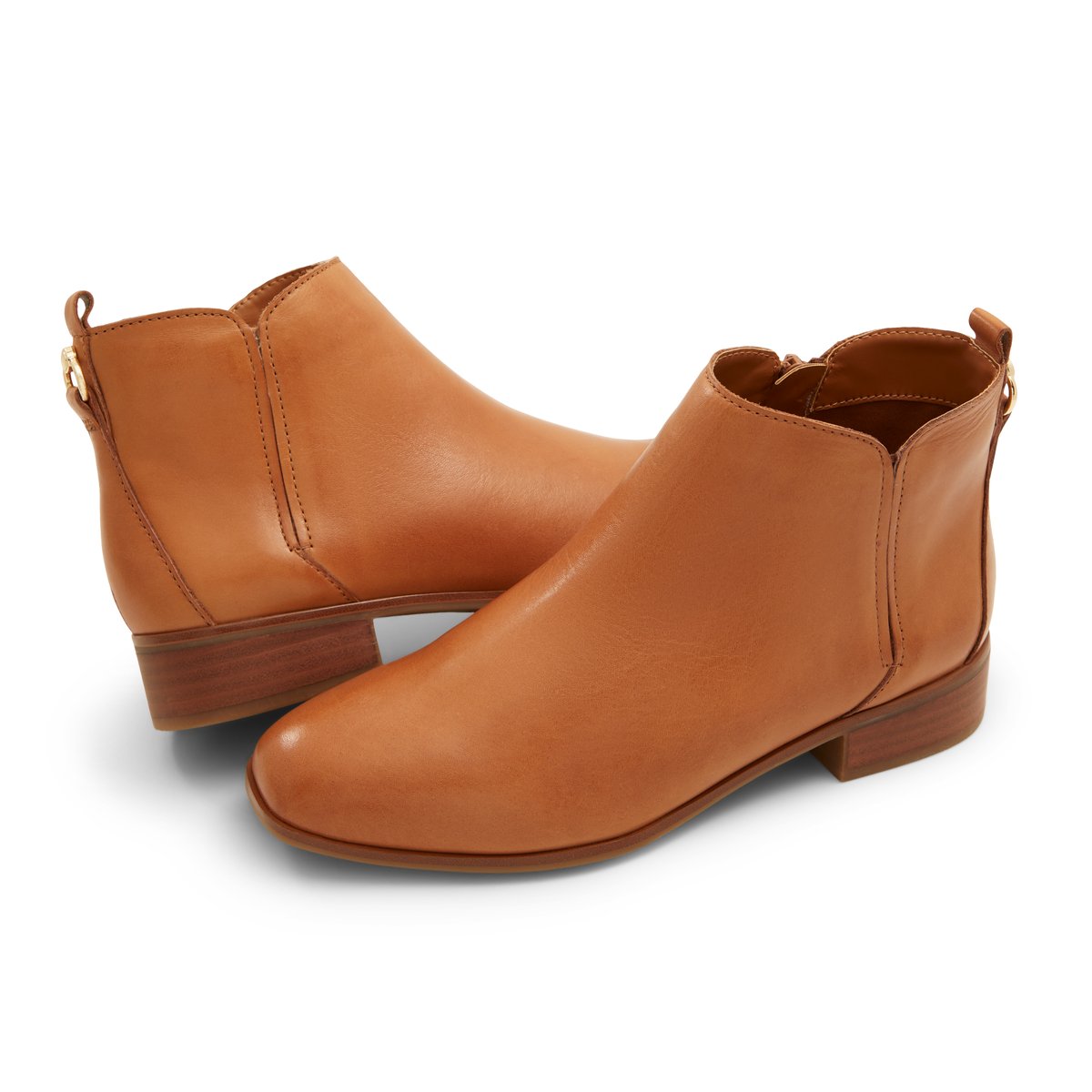 LUCA FERRI-Verita-Bottillon - Talon Bloc - Cognac