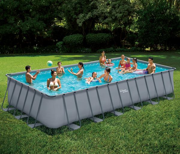 Summer Waves Frame Pool, anthrazit