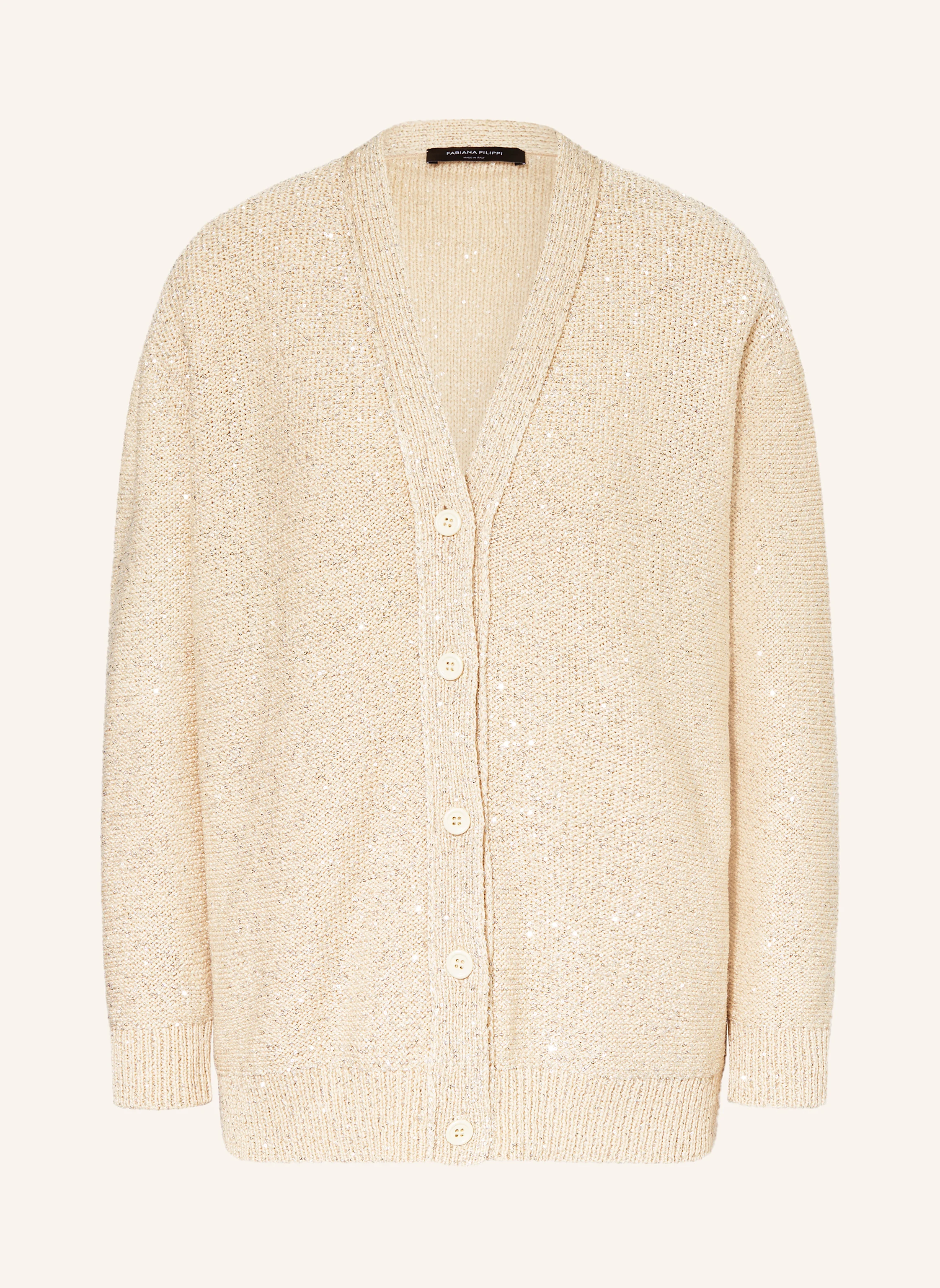 FABIANA FILIPPI Strickjacke mit Pailletten