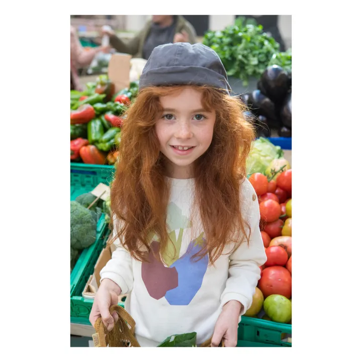 Bootani Sweat Coton Bio Légumes | Ecru