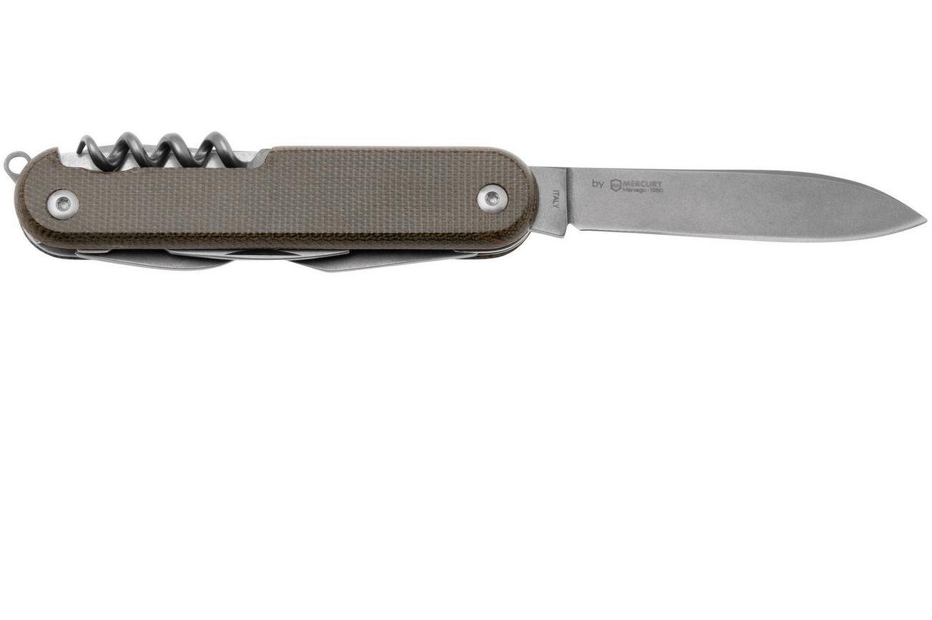 MKM Malga 6 MP06MAG-GC Magnacut Green Canvas Micarta, zakmes
