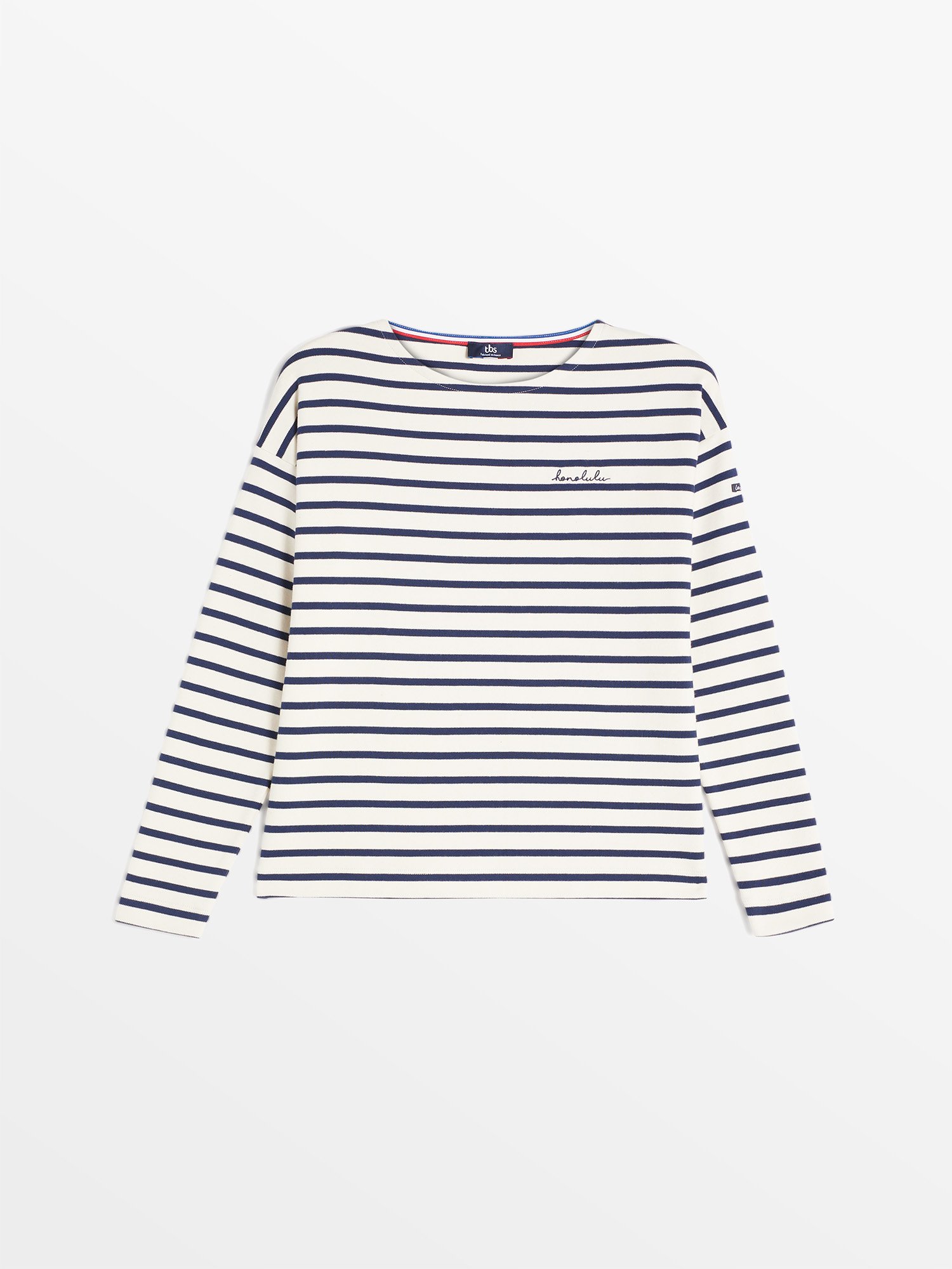 Tee-shirt Femme marinière Fabriquée En France Marine