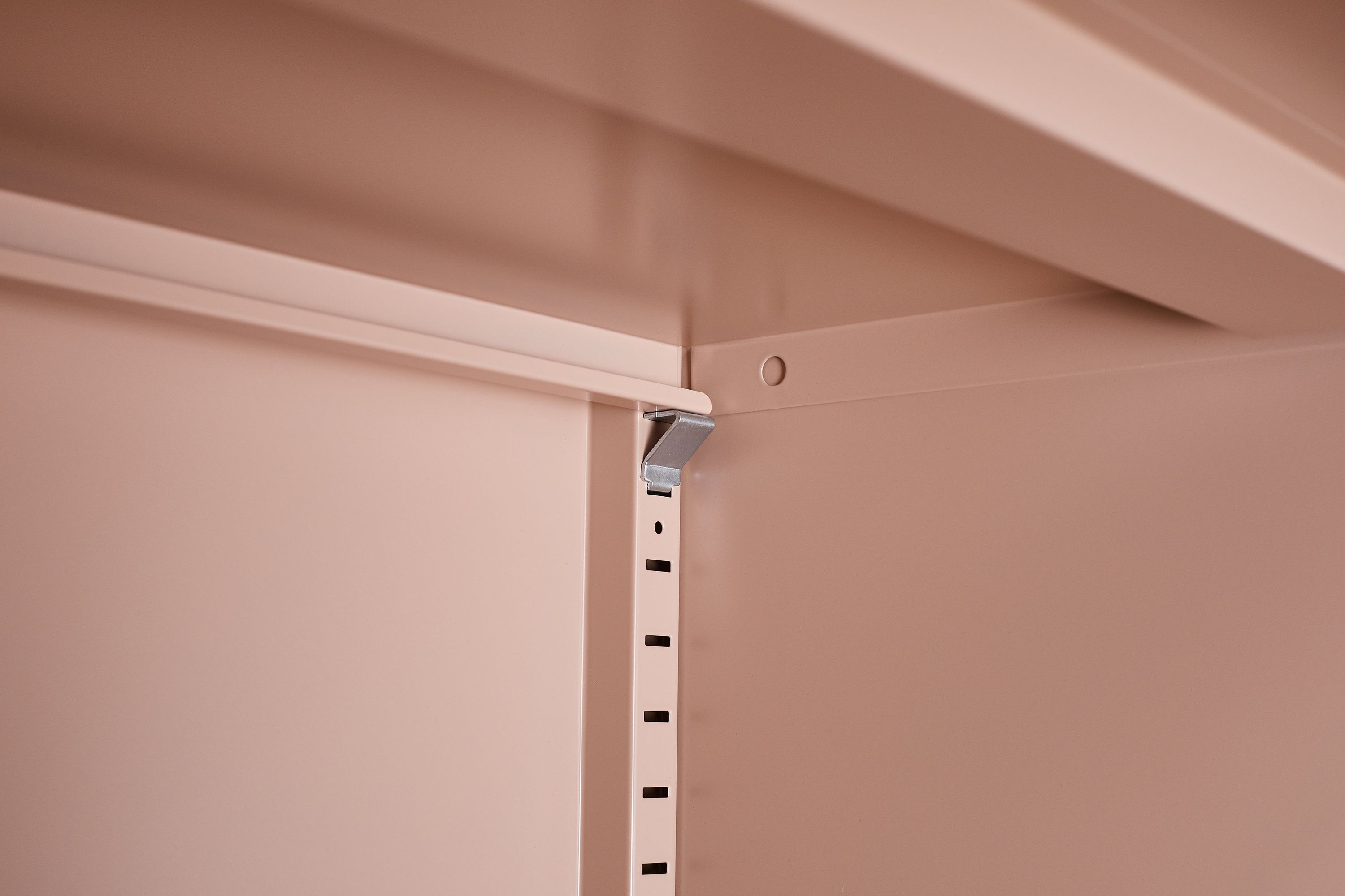 Kommode Metall KLAUS 80 x 101 cm taupe