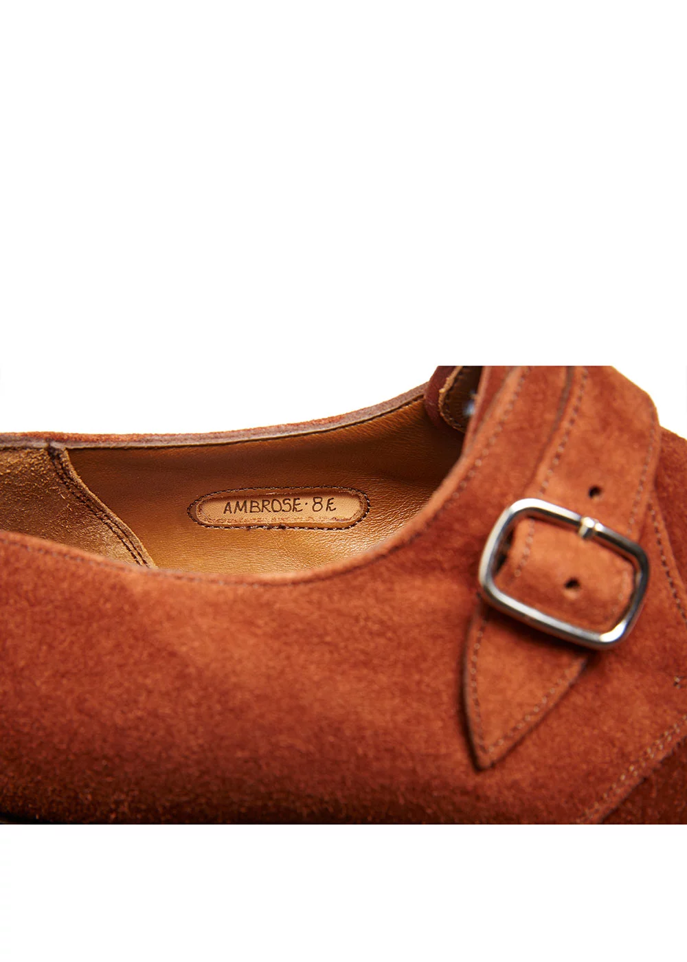 BOUCLE AMBROSE VEAU VELOURS MARRON