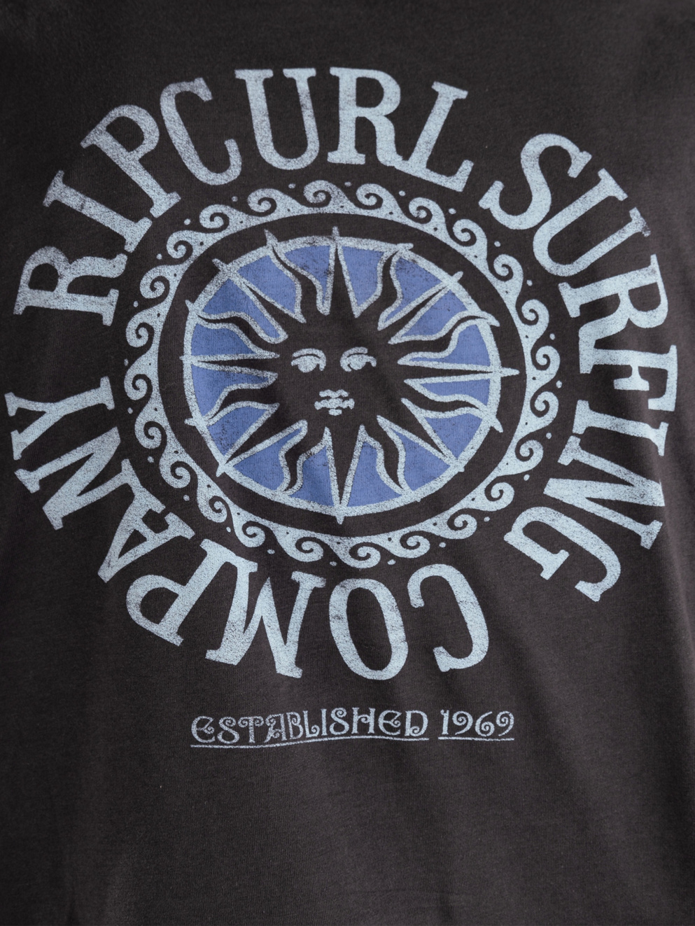 Rip Curl San Carlos Ringer T-Shirt washed black