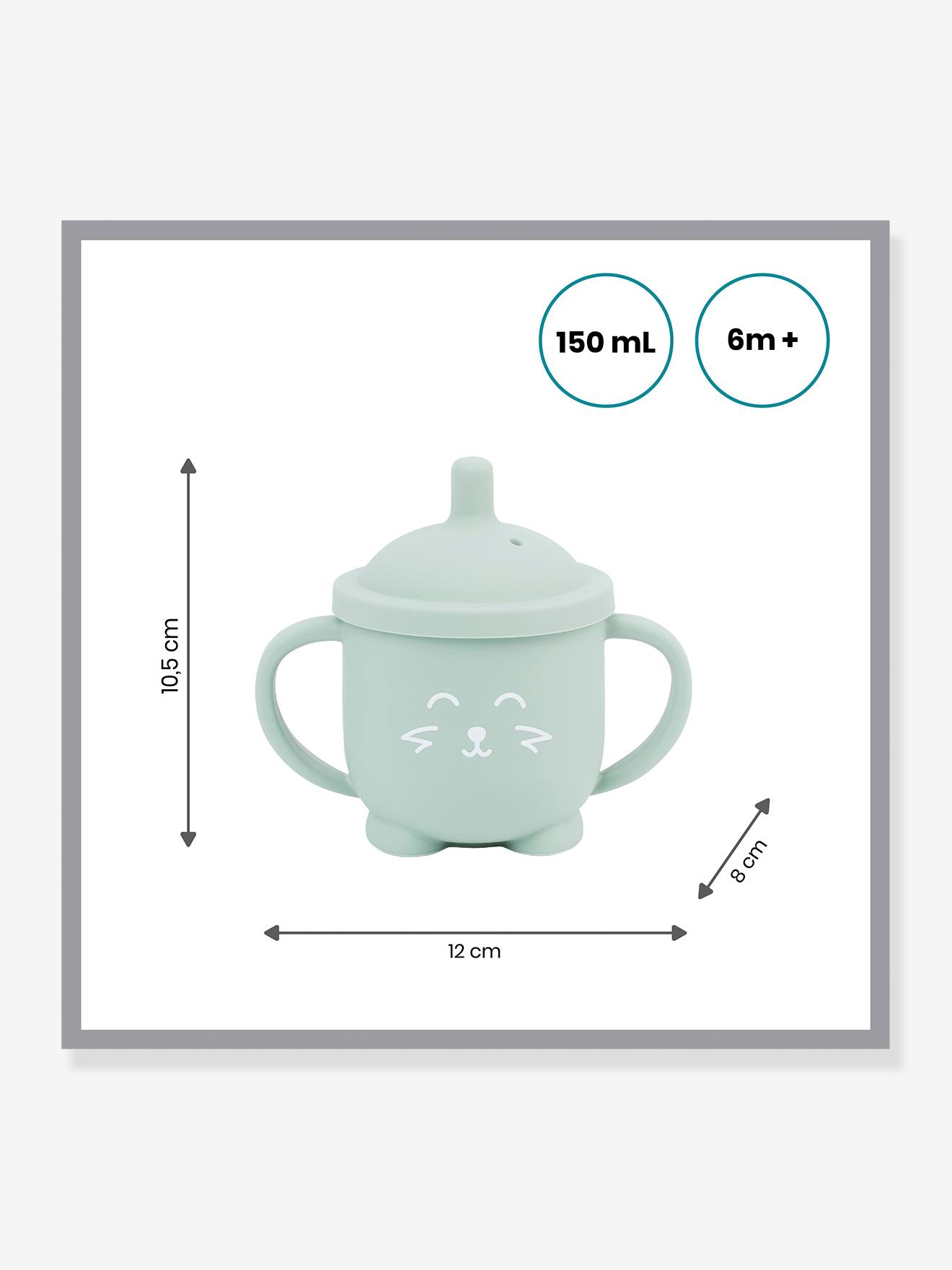 Caneca Isy BABYMOOV, verde salgueiro