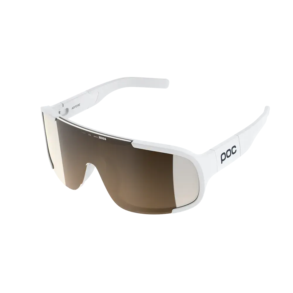 POC Aspire Sport Zonnebril Wit met Trail Lens Zilver