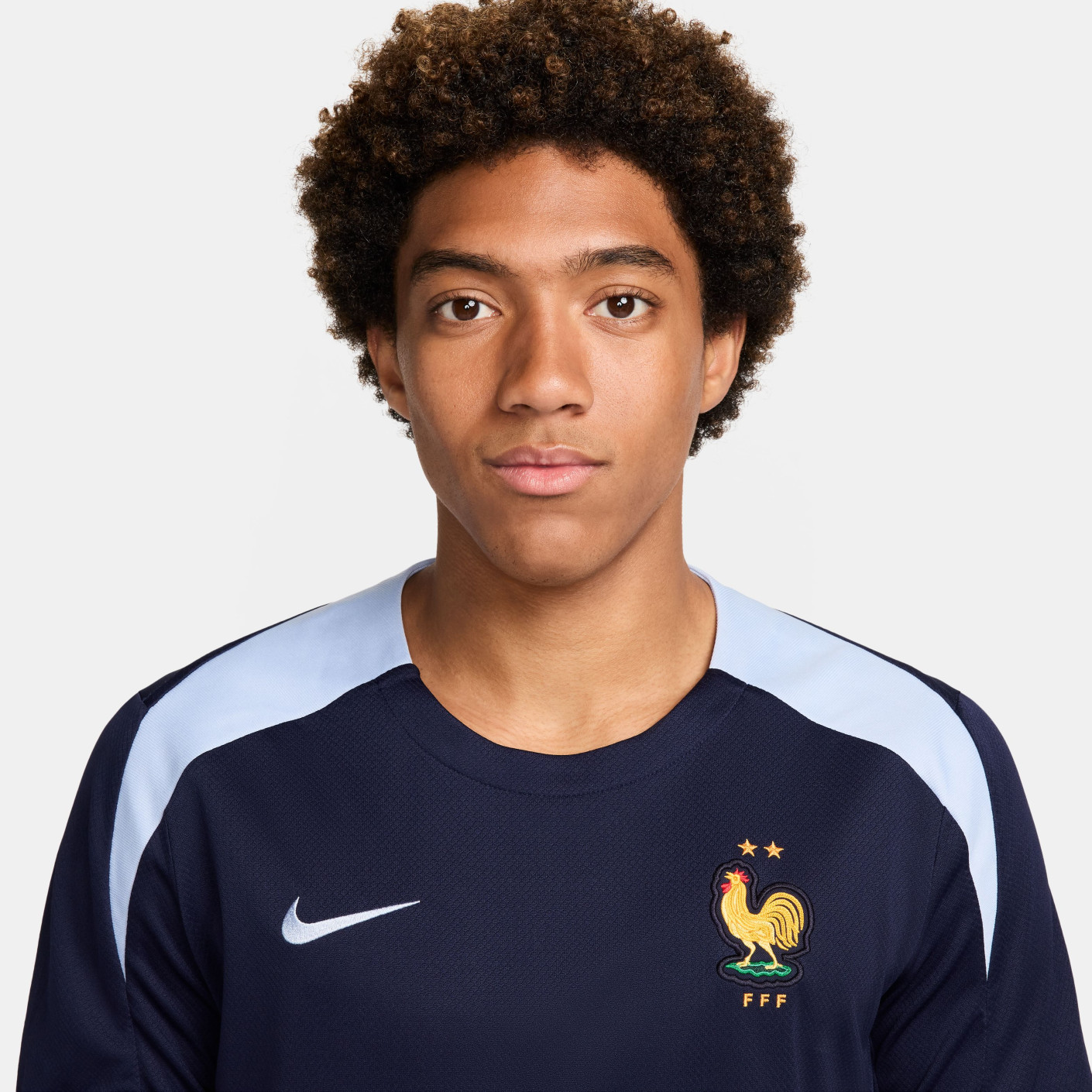 Nike Frankrijk Strike Trainingsset 2024-2026 Donkerblauw Lichtblauw