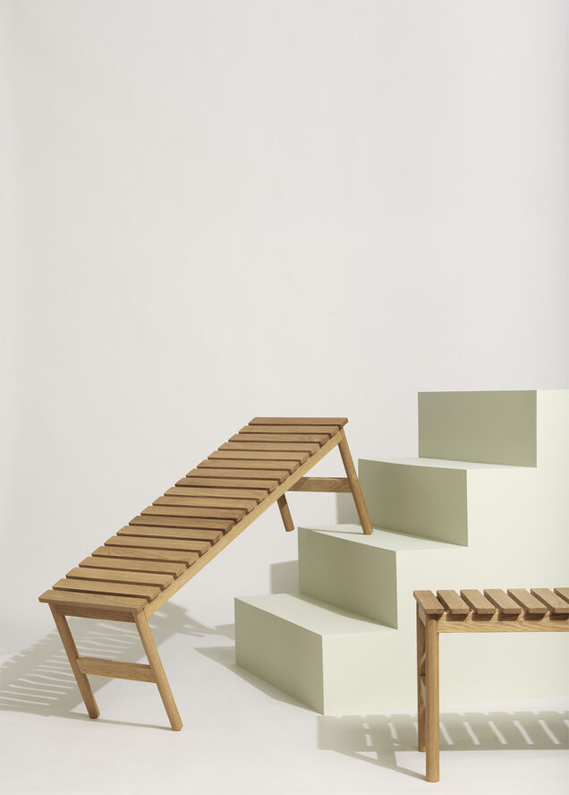 Hübsch Row Bench Large Natural Natur