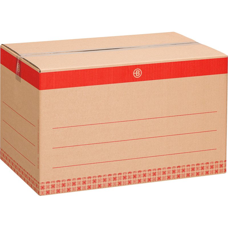 Caisse déménagement Bruneau kraft brun simple cannelure L 55,5 x l 34 x H 36 cm