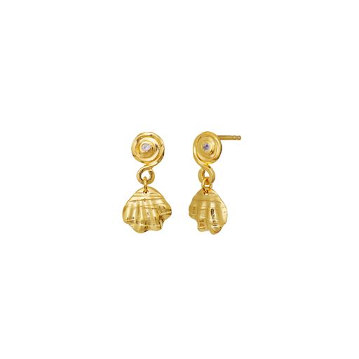 Maanesten Conca Øreringe, 18 Ct Gold Plated