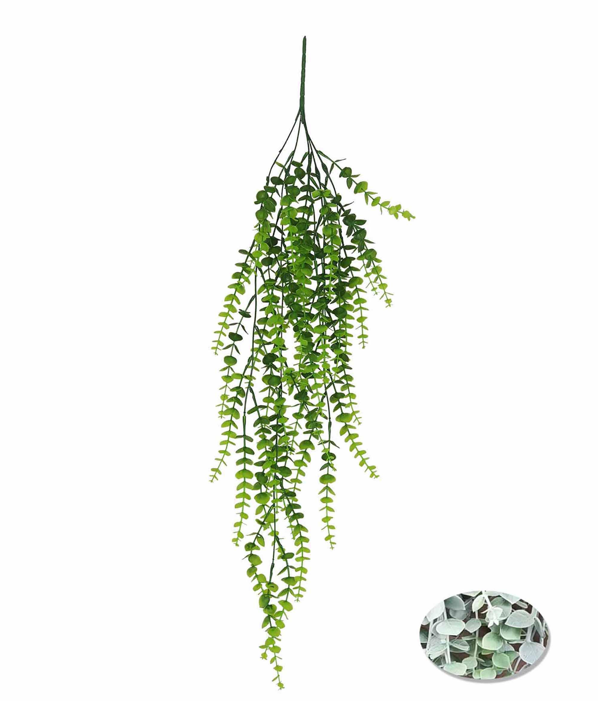 CHUTE EUCALYPTUS PLASTIQUE H.84CM VERT