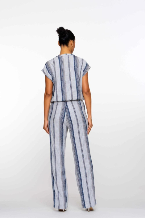 Geisha blauwe dames blouse