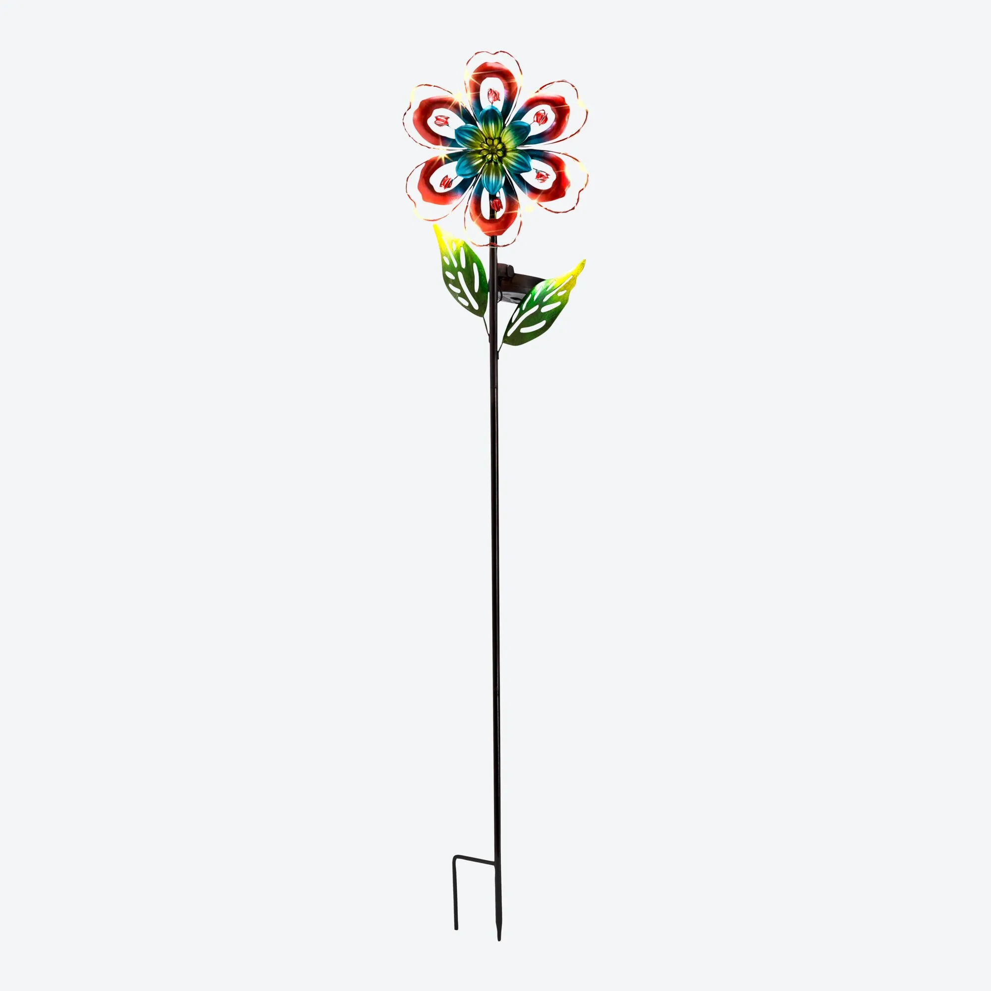 Solarstab mit Metall-Blume, ca. 19x6x90cm