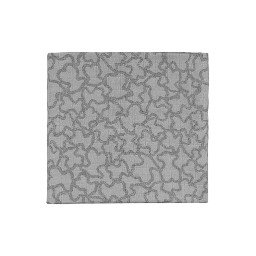 Musselina de Bambu Muse Home Kaos Bamboo Cinza