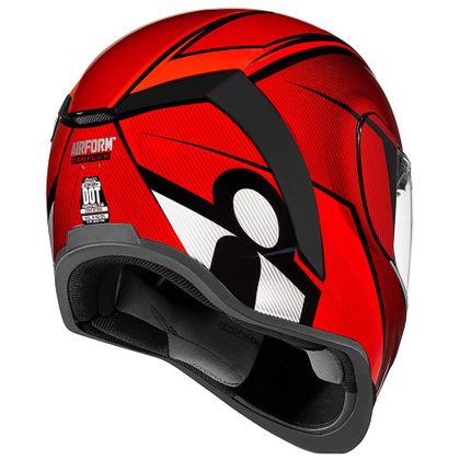 Casque Icon AIRFORM - CONFLUX - Rouge