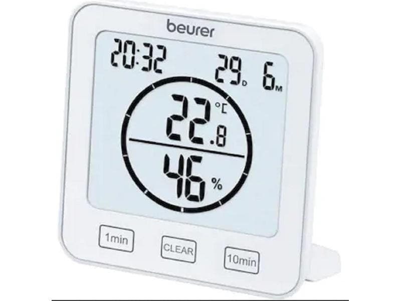 Beurer Thermo-/Hygrometer HM 22 Digitale Anzeige der Raumtemperatur und relativen Luftfeuchtigkeit