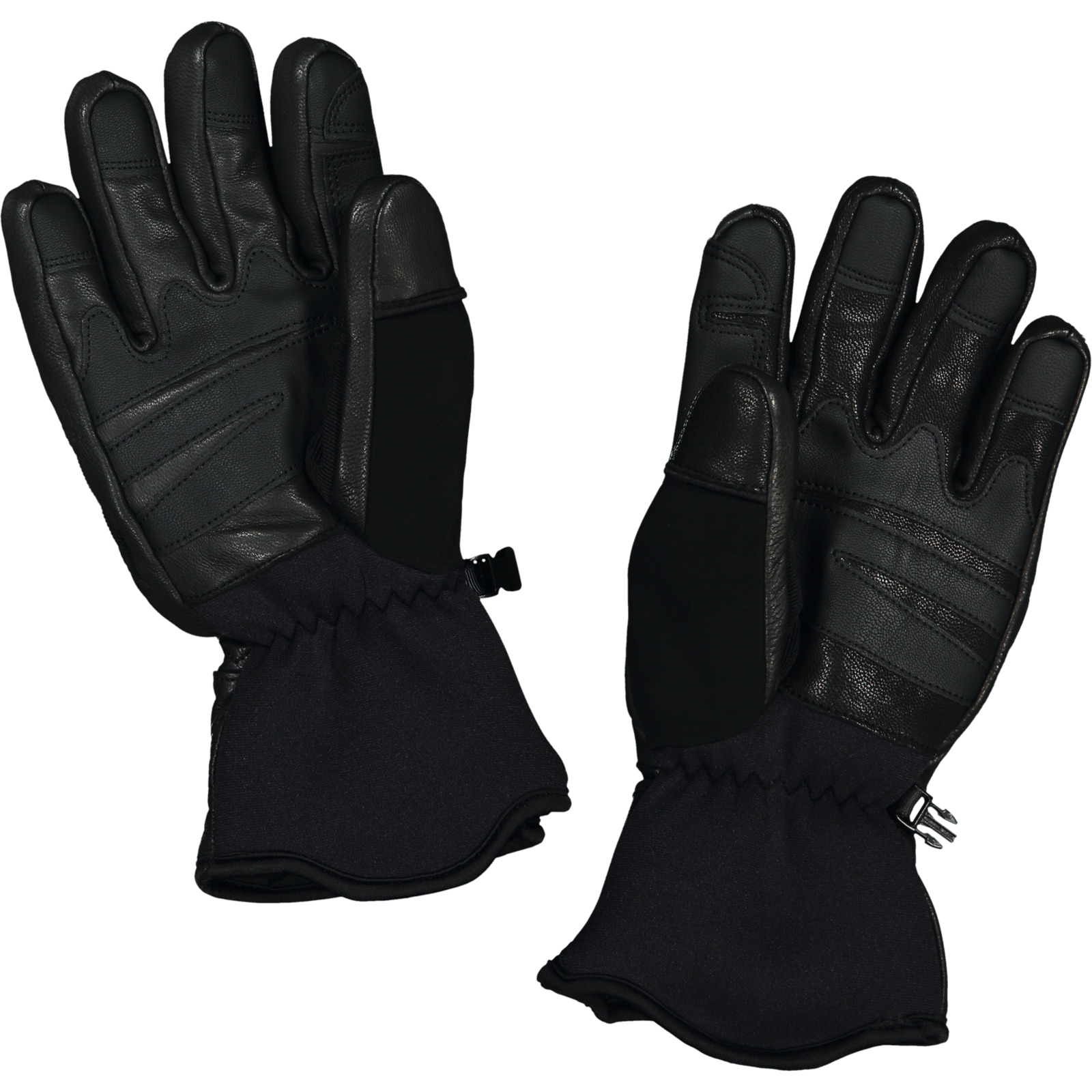 Sherpa Unisex-Leder-Fingerhandschuh Riwan M, schwarz