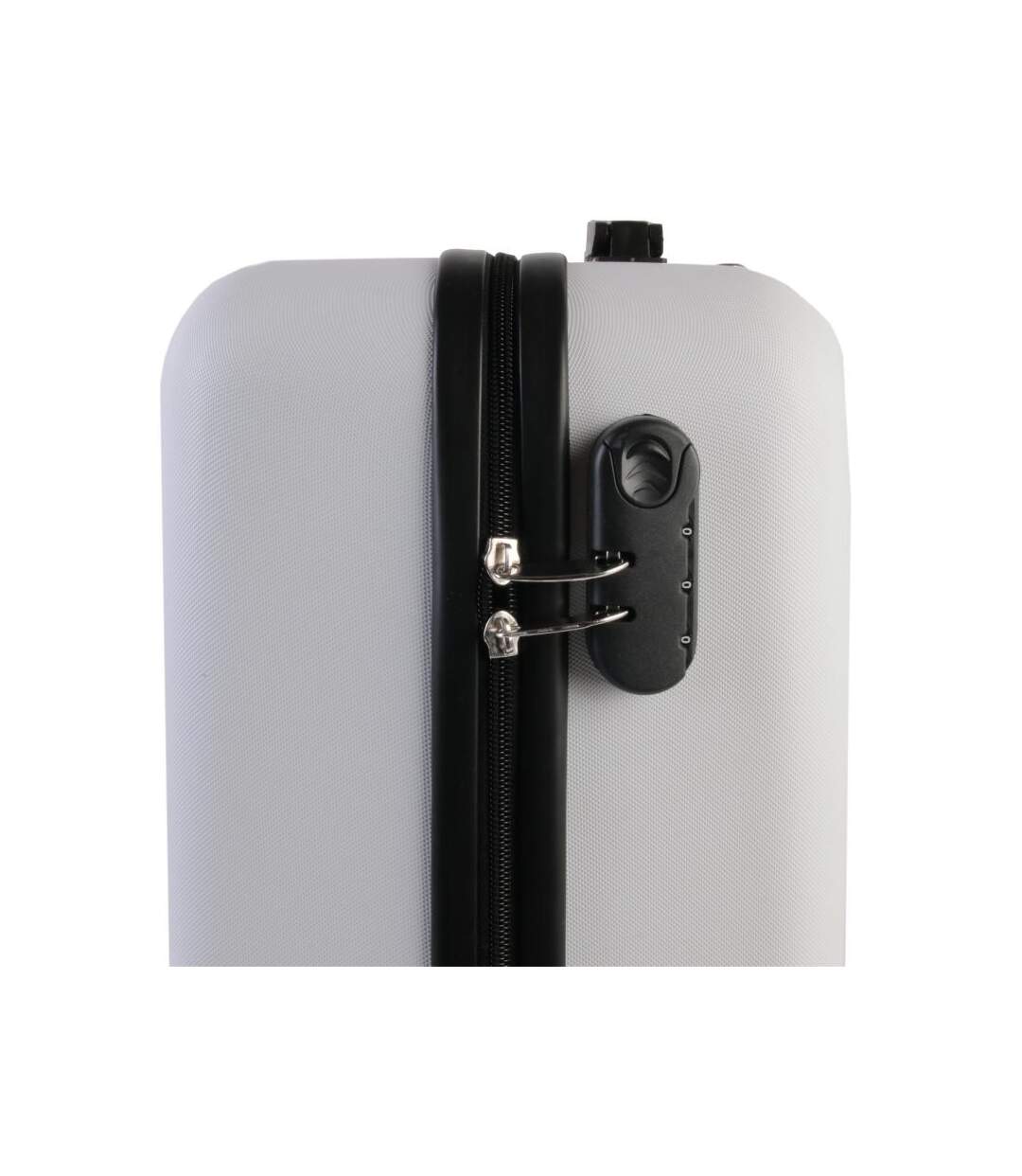 Paris Prix - Valise Cabine Embossée ananas 28l Blanc