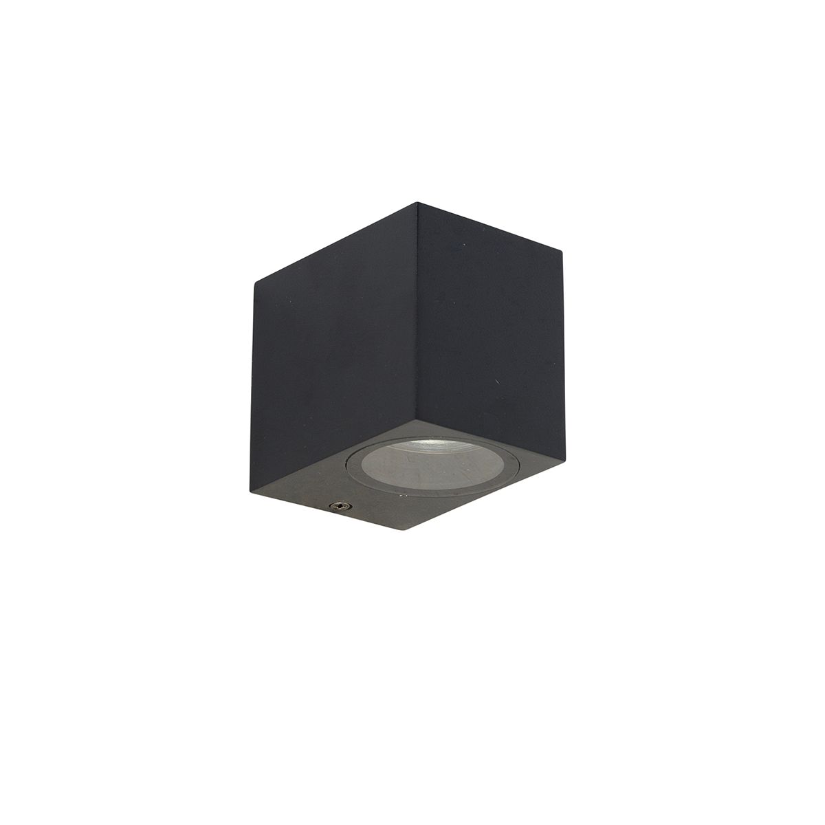 Moderne wandlamp zwart GU10 50mm IP44 - Baleno