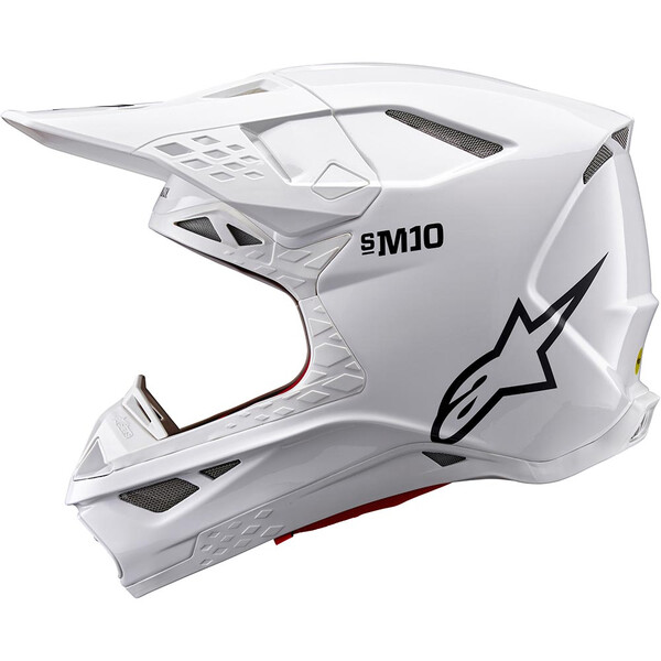 Alpinestars - Casque Supertech S-M10 Solid Blanc brillant