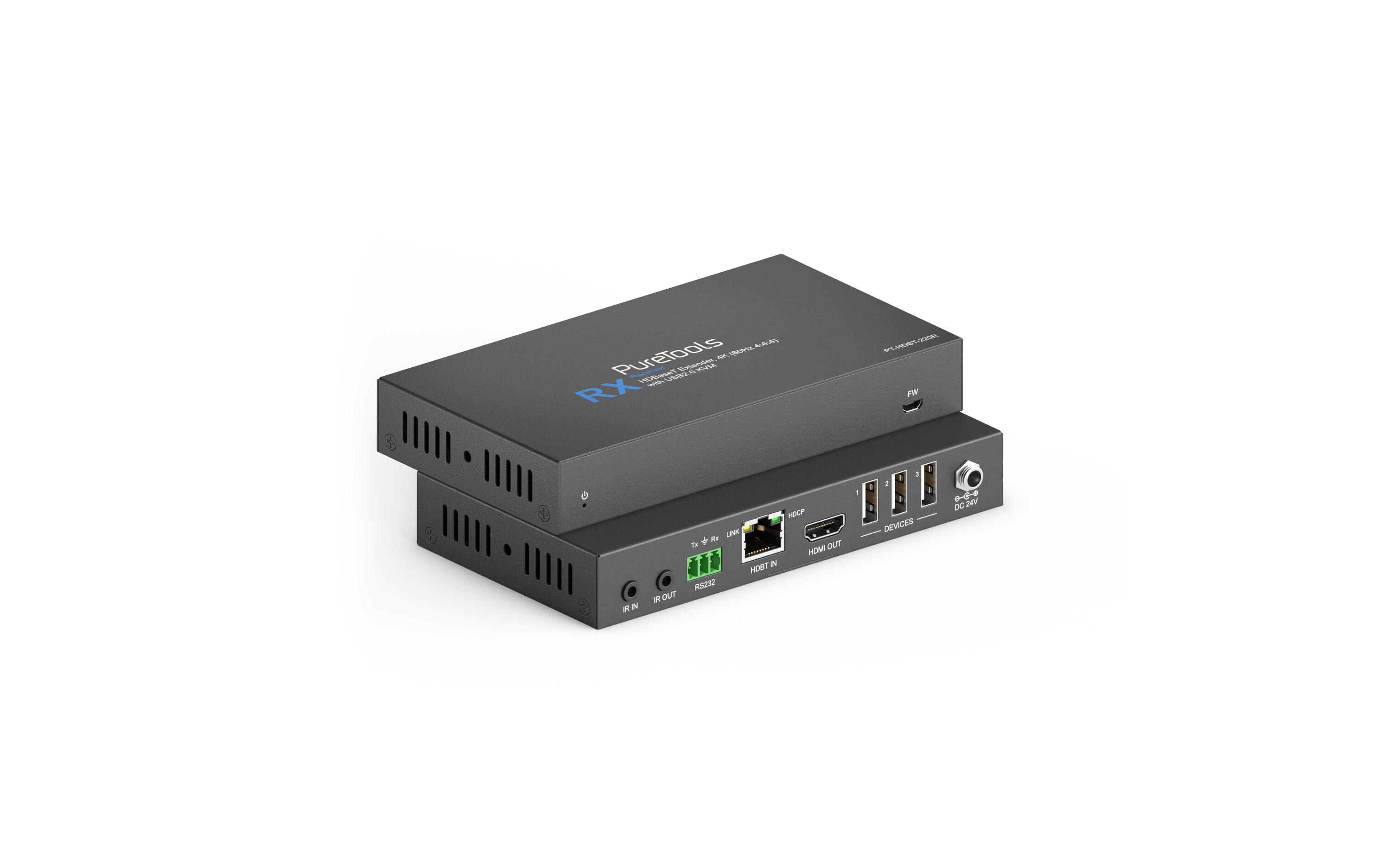 Transmitter PT-HDBT-220WP Multiformat HDBaseT<br>4K 18Gbps Multiformat HDBaseT Wallplate Extender Set
