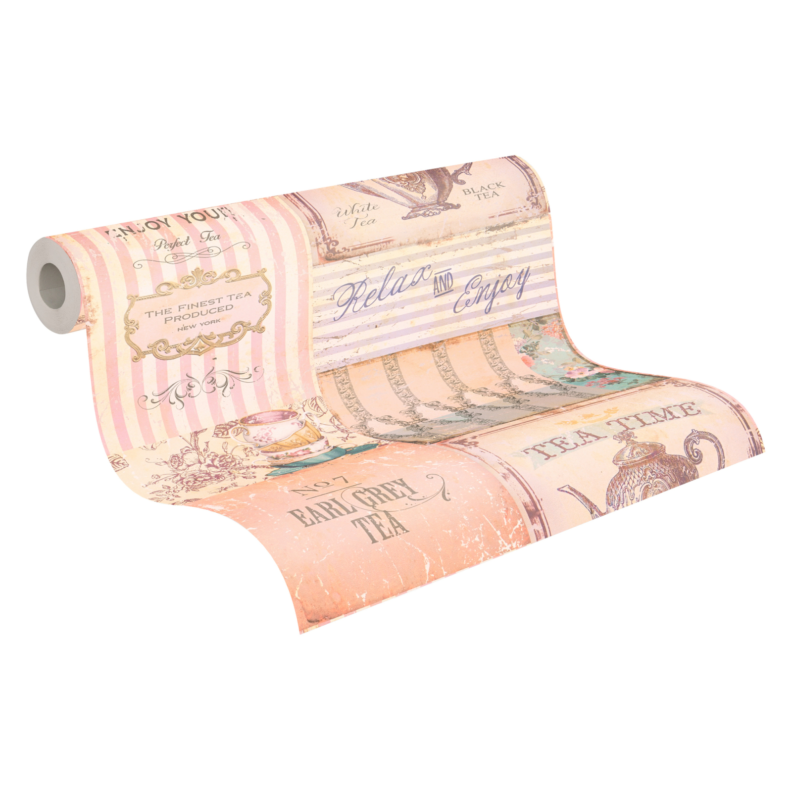Vliestapete PINTWALLS - Küche - beige-rosa - 10 Meter