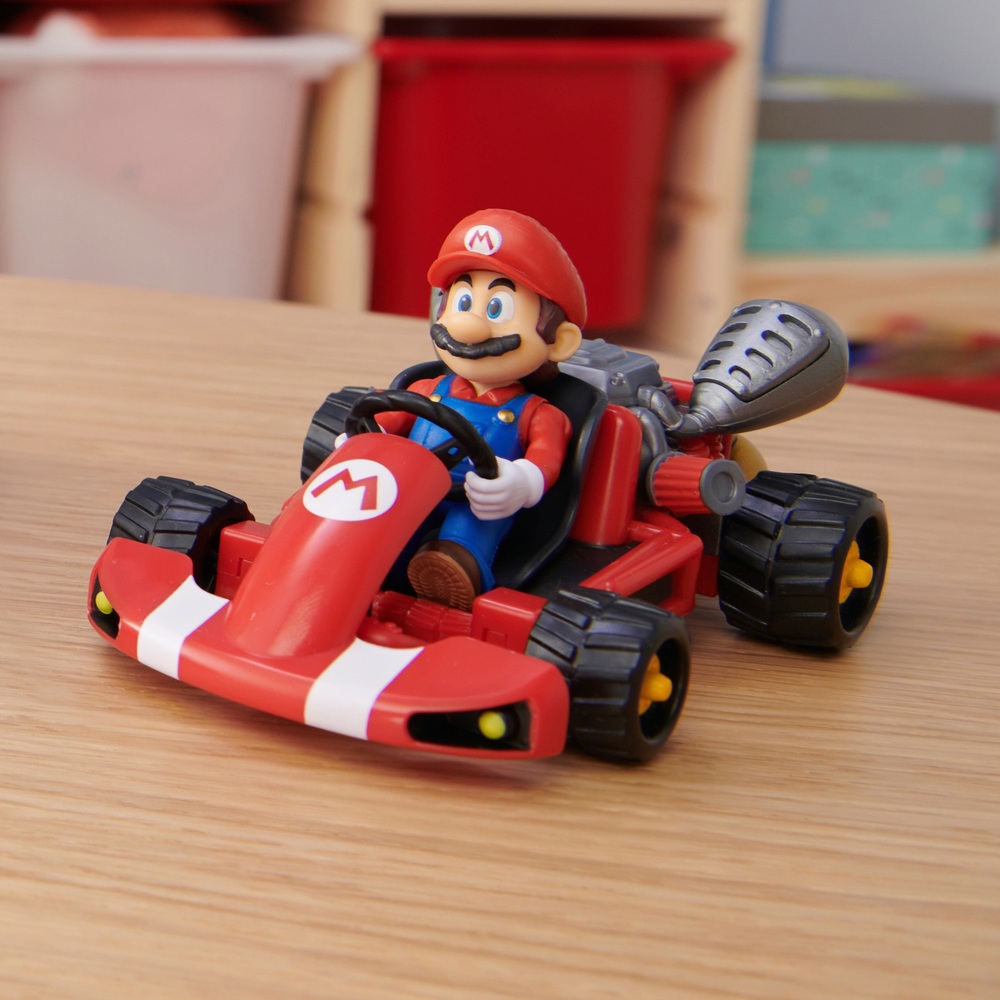Nintendo Super Mario Movie Kart Racer mit Mario-Figur