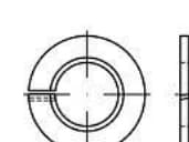 TOOLCRAFT 147237 Fjederring Indvendig diameter: 16.5 mm DIN 74361 Fjederstål Galvaniseret 100 stk