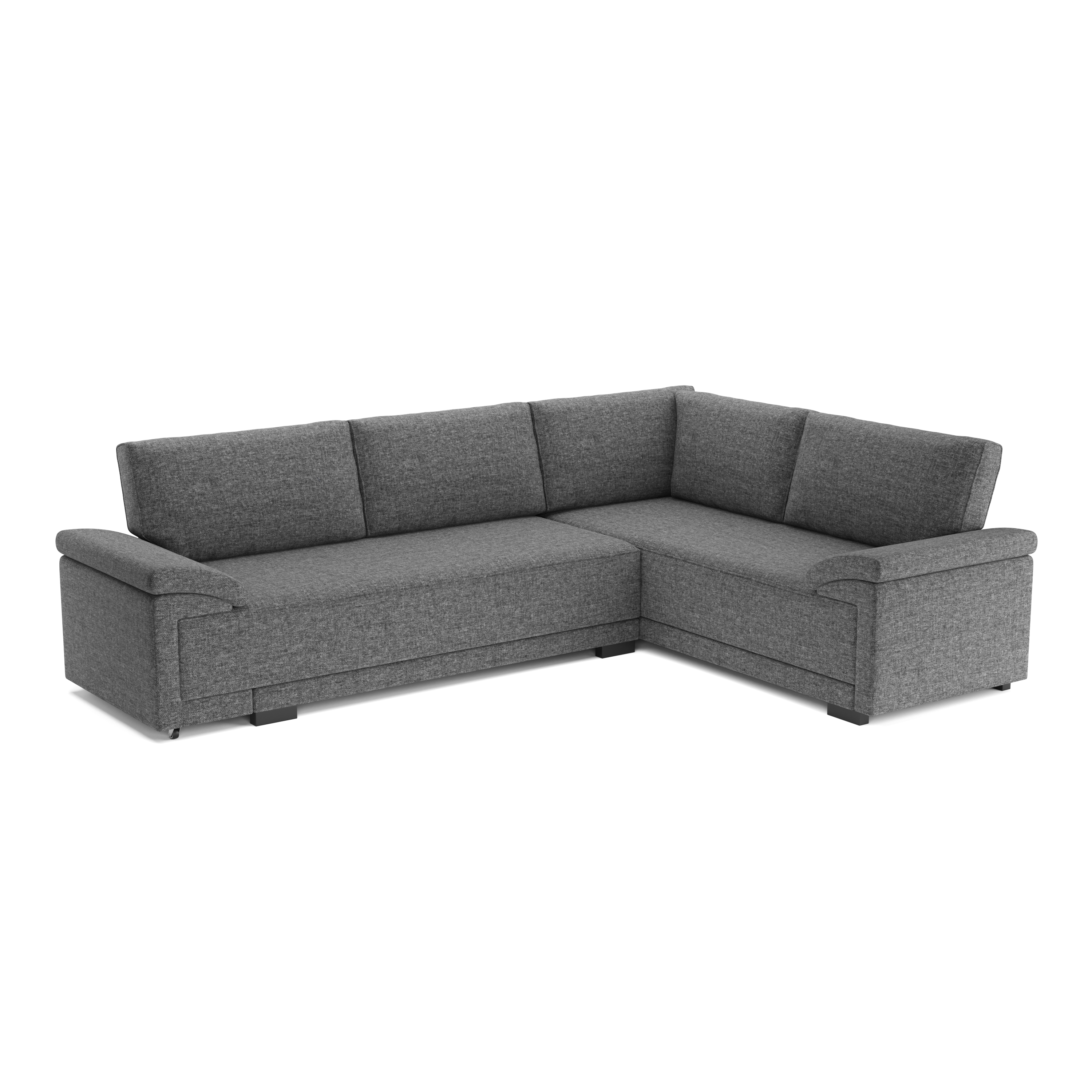 Ecksofa mit Schlaffunktion LYNN rechts anthrazit