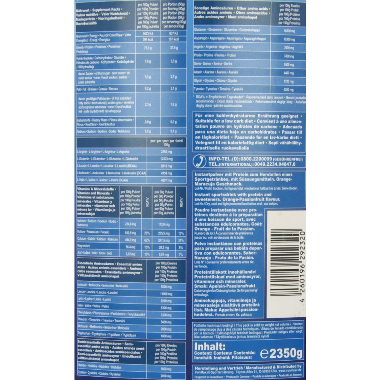 100% Whey Protein - 2350g - Kirsche-Joghurt