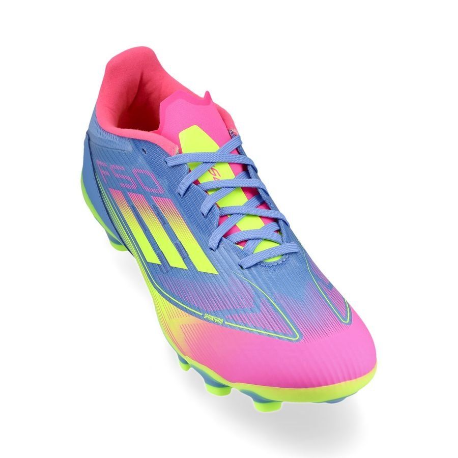 adidas F50 League MG Celestial Victory - Blue Fusion/Lucid Lemon/Lucid Pink