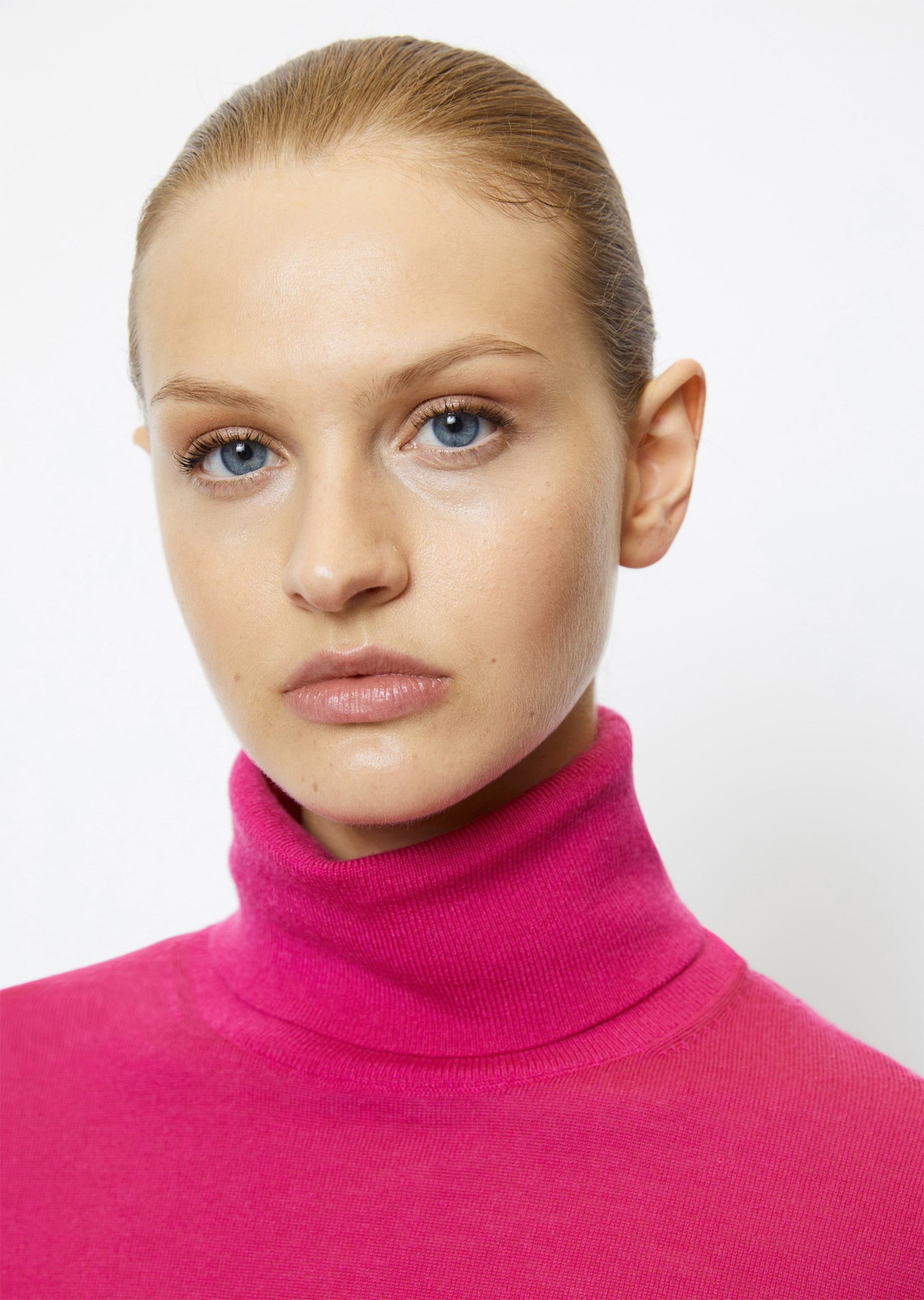 Feinstrick-Rollkragenpullover regularaus reiner Merinowolle