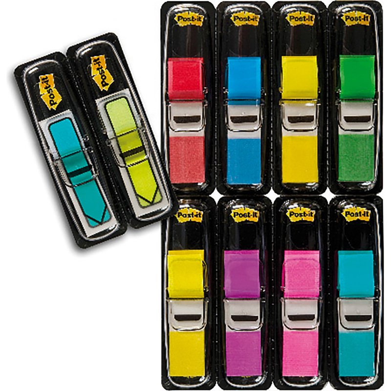 Pack marque-pages 8 distributeurs étroits Post-it + 2 flèches offerts