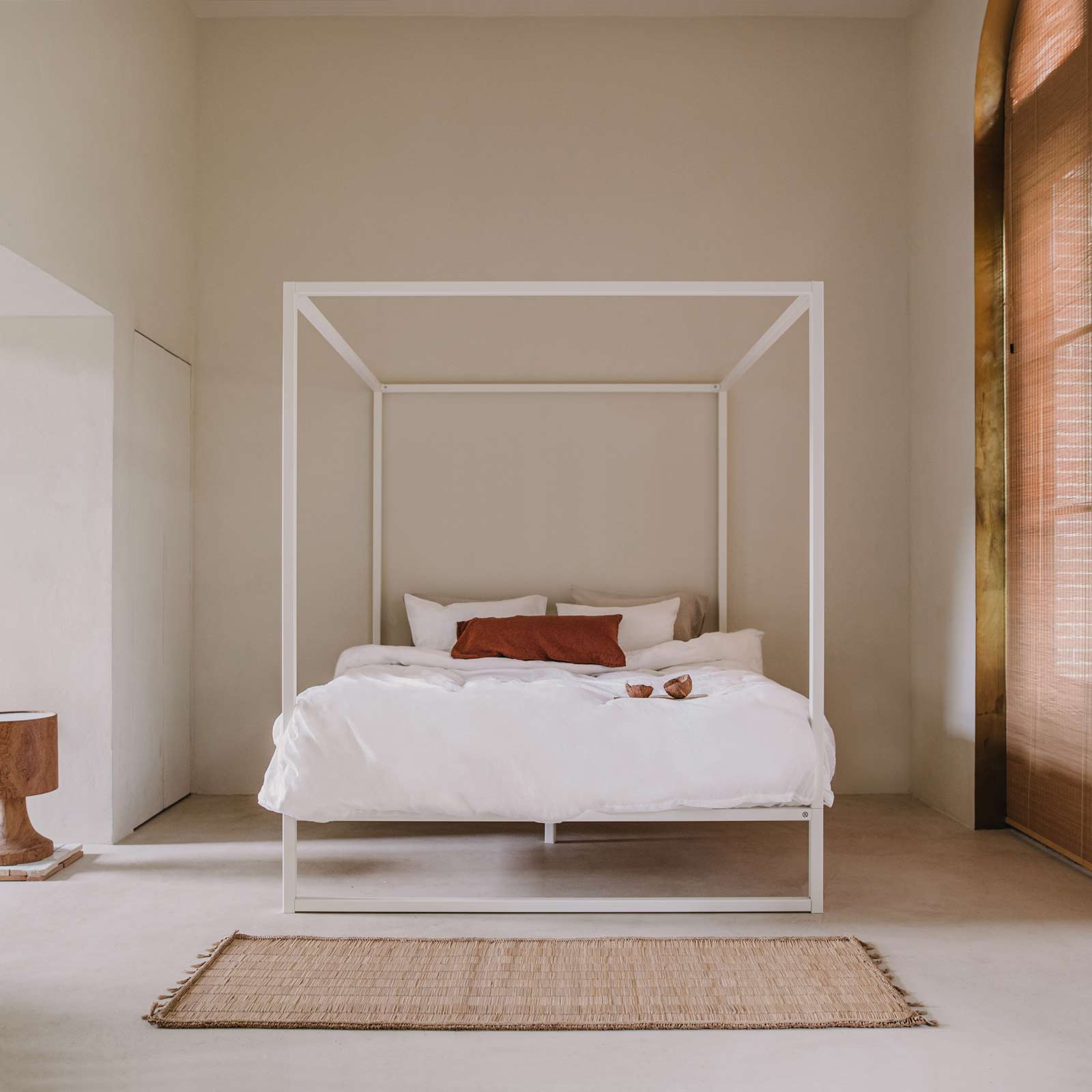 Hemelbed bedframe °02 | Wit 180 x 220 cm