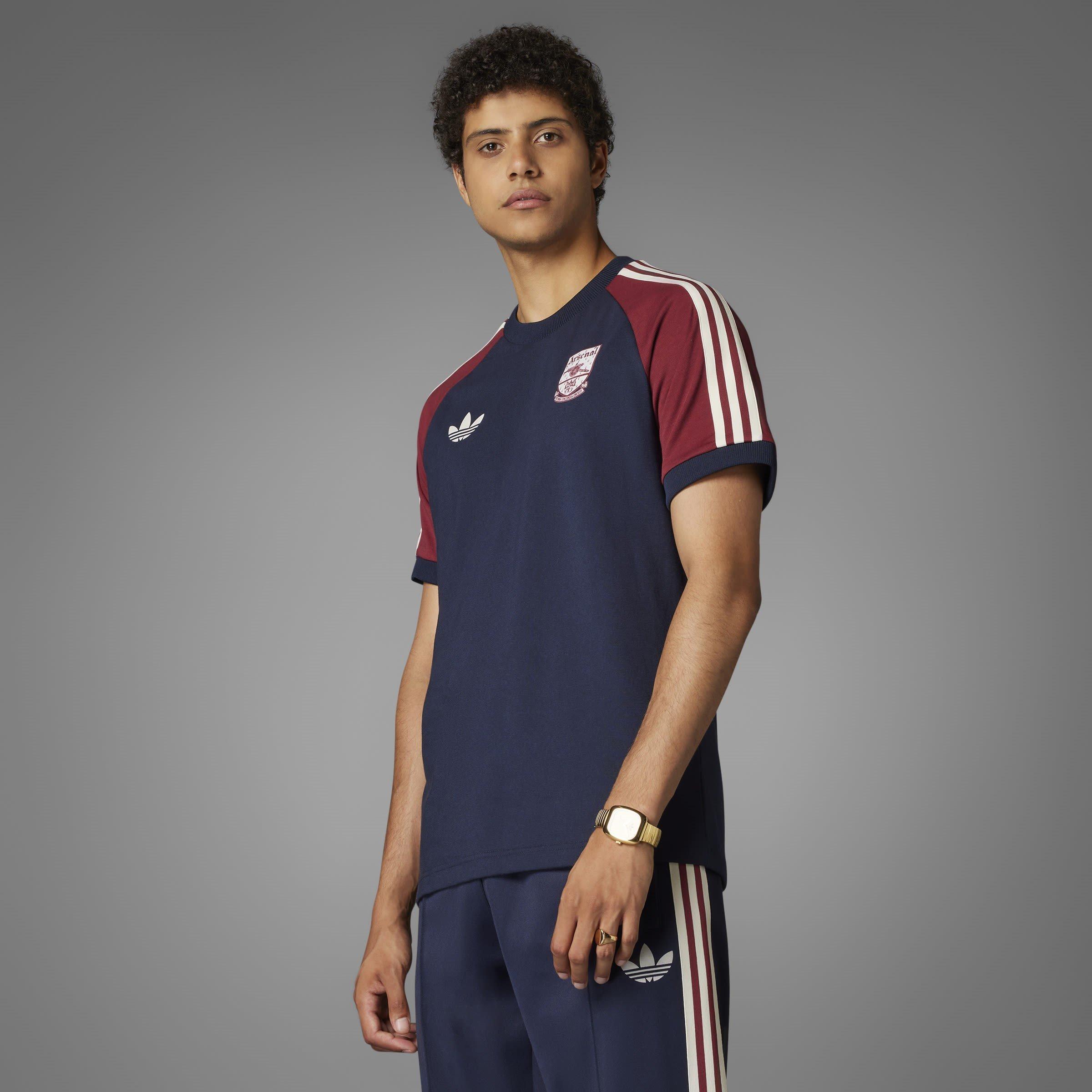 adidas Originals Arsenal Adicolor Classics 3 Stripes T Shirt Adults