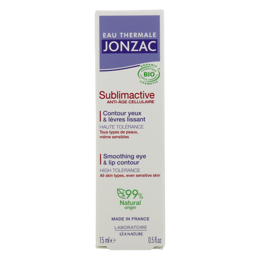 Soin contour yeux et lèvres lissant Jonzac Sublimactive