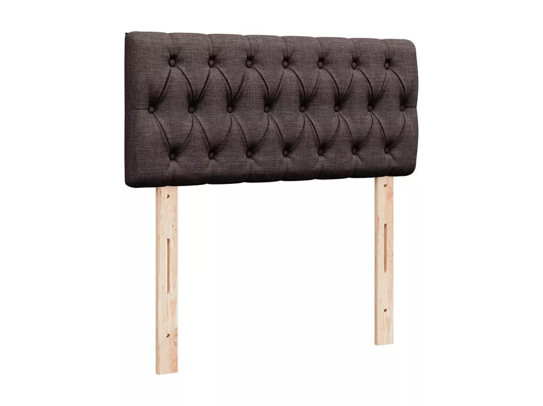 Sommier tapissier avec matelas Marron foncé 90x200 cm