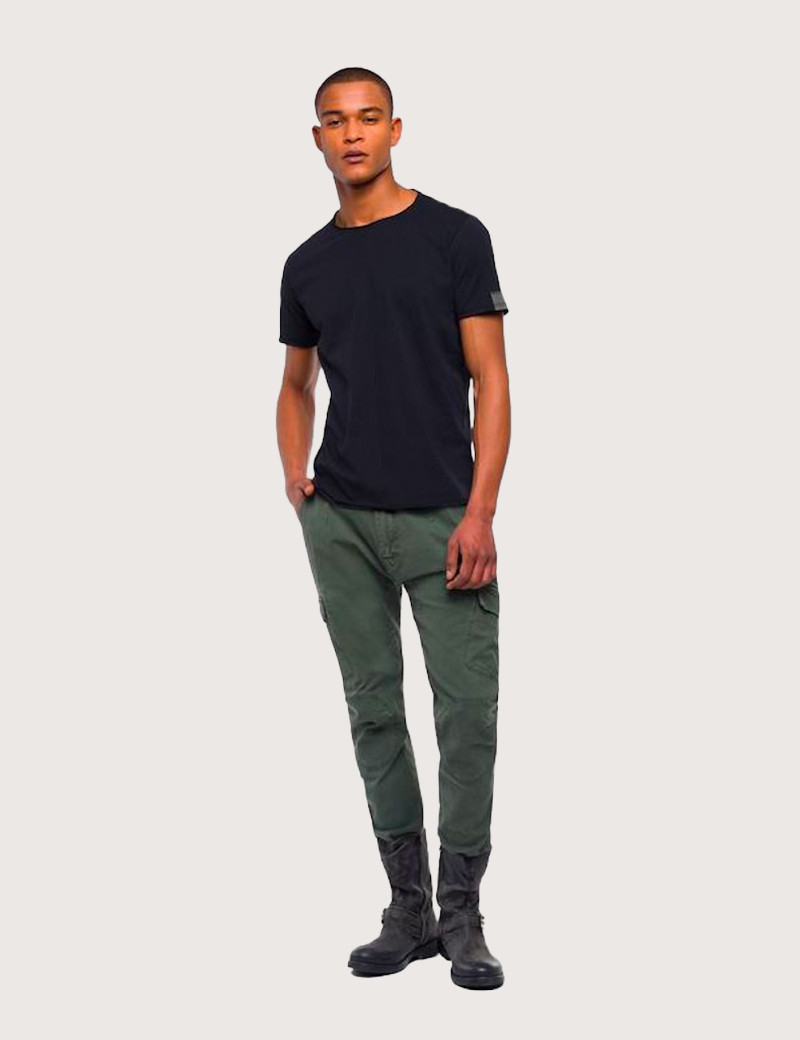 REPLAY T-SHIRT EN COTON NOIR