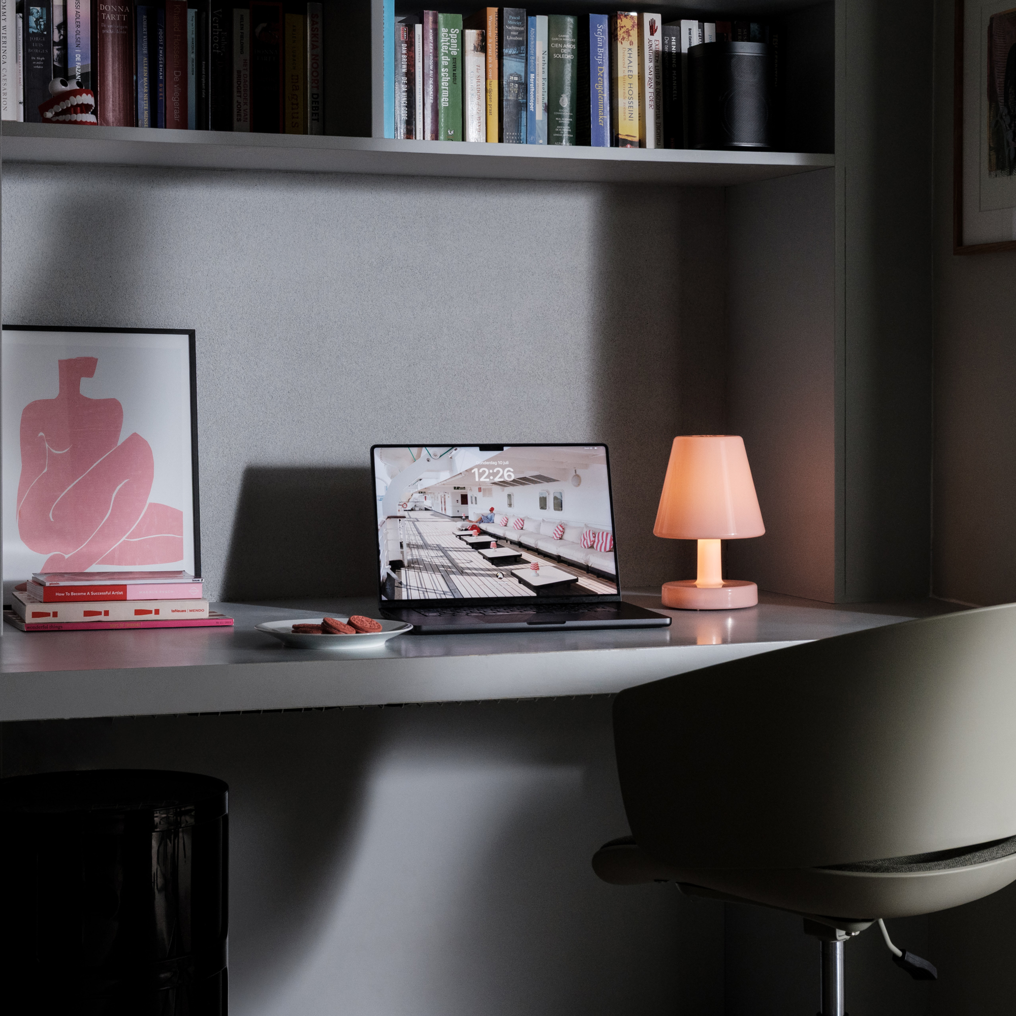 Tafellamp Edison the Ambiance soft pink