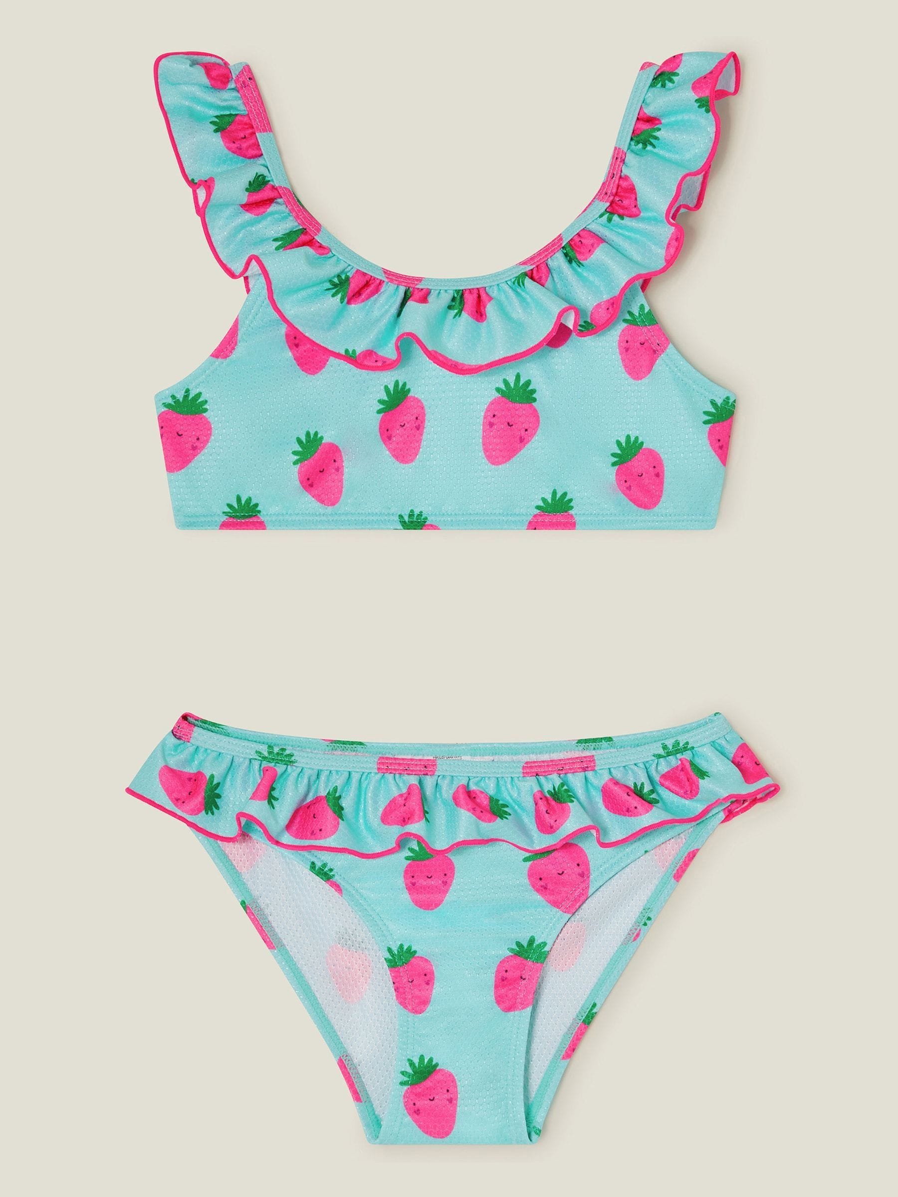 Angels By Accessorize meisjesbikini met aardbeienprint