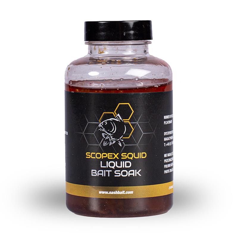 Trempage Nashbait Scopex Squid Liquid Bait Soak